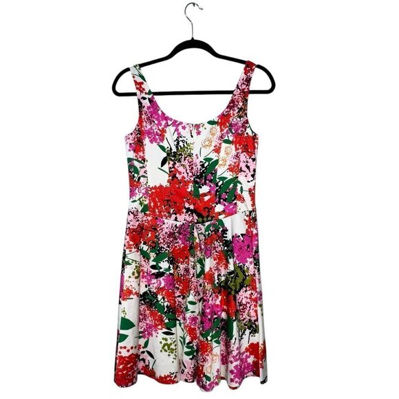 Nine West Floral Fit & Flare Dress - Size 4 - Picture 3 of 7